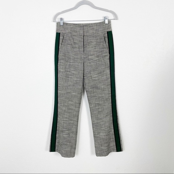 Veronica Beard Cormac Plaid Houndstooth Cropped Trouser Pants Casual Work - Picture 4 of 8